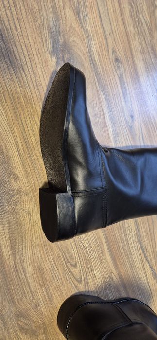 Cizme piele neagra barbatesti