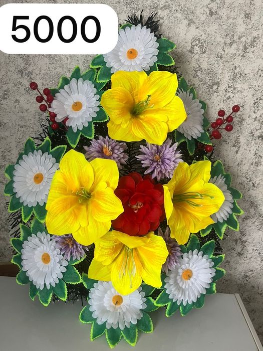 Цветы искусственные венки ритуальные
