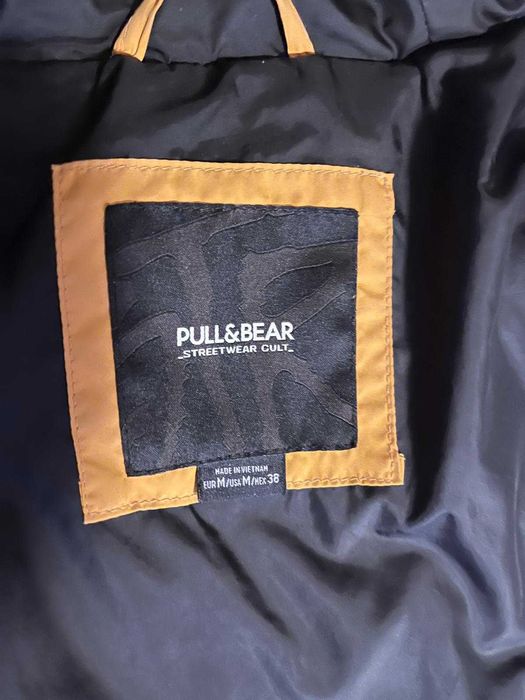 Geacă toamnă-iarnă bărbați Pull & Bear – galben muștar, mărimea M / 38