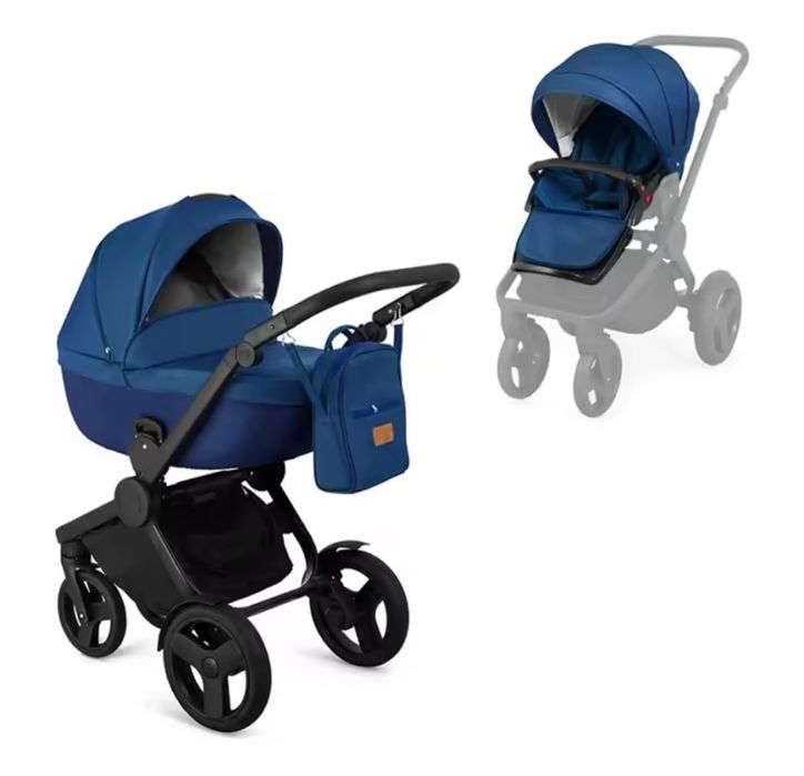 Бебешка количка Qumes Flow Blue 2 в 1
