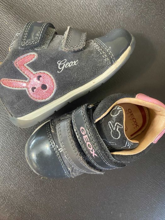 Pantofi adidasi cu scai marime 20 copii iepuras din piele
