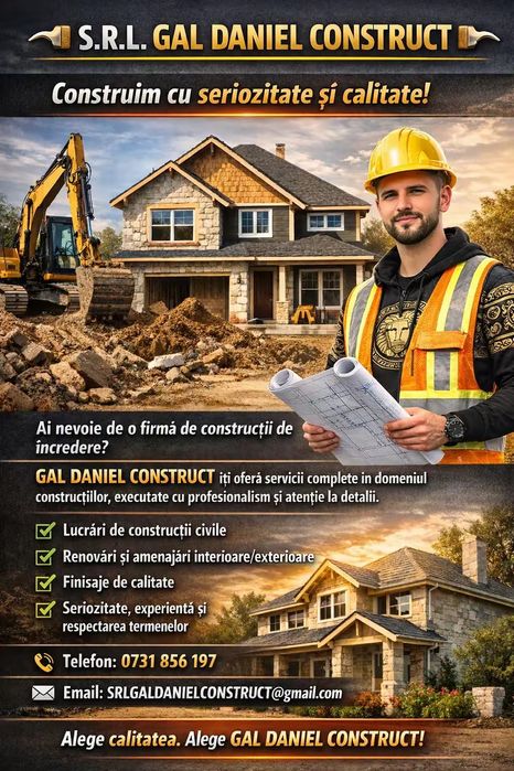 Echipa caut de lucru in construcții