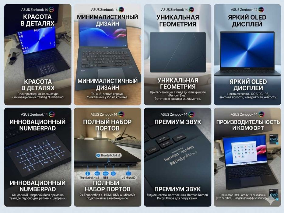 ASUS Zenbook 14 OLED UX3402: 6 000 000 so’m