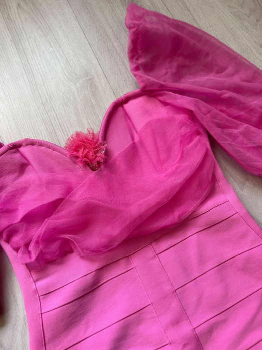 Розова рокля- универсален размер