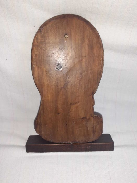 Fecioara Maria Maica Domnului bazorelief lemn bust lemn 32 cm