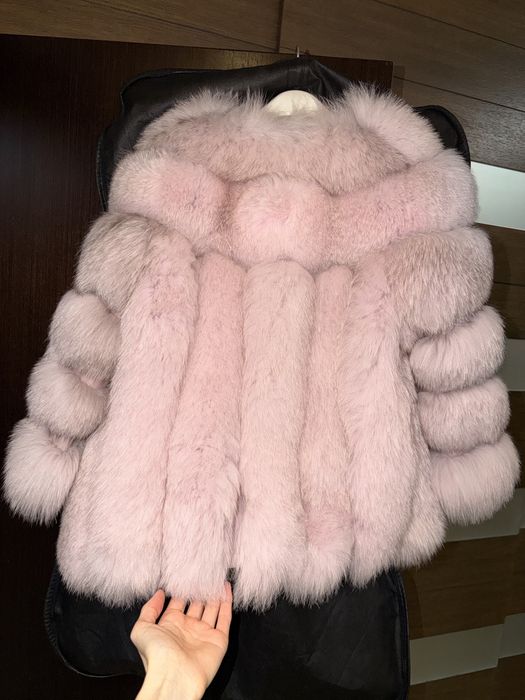 Палто от Естественя кожа и косъм Дамско Италия