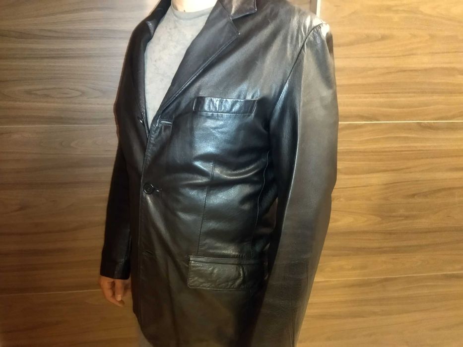 Мъжко кожено сако телешка кожа