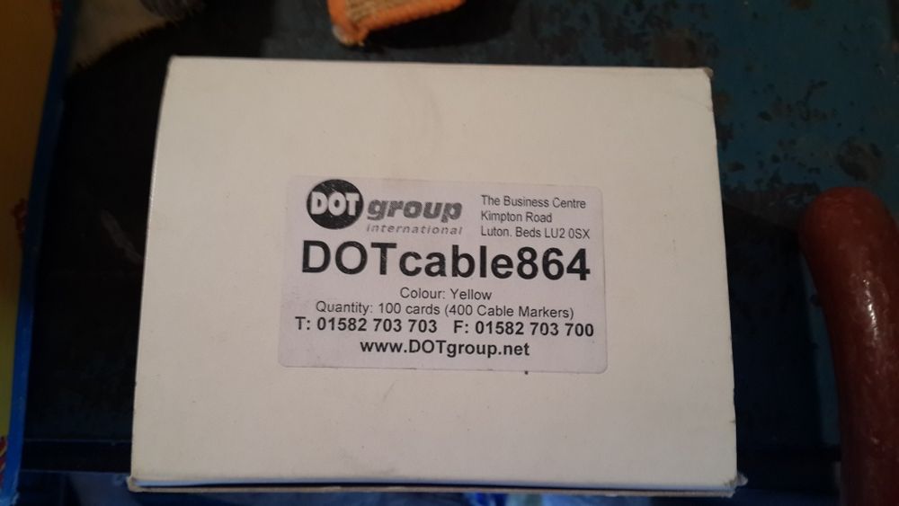 Маркер для кабеля 864 желтый