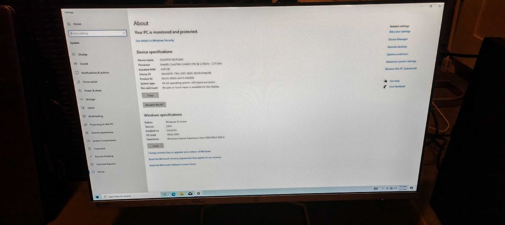 Sistem pc office Lenovo Core I5 6400 8gb ddr3 sau fara ssd rami