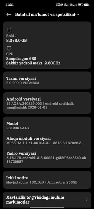 Redmi note 13 8+8 256gb