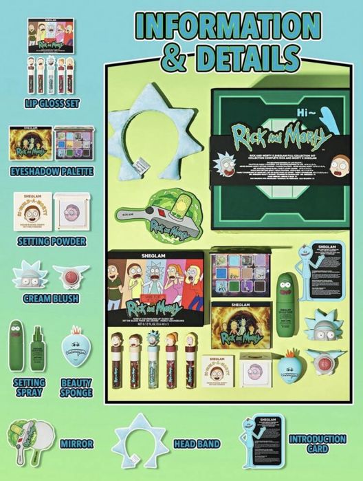 Набор Sheglam x Rick and Morty