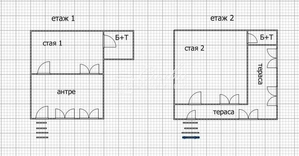 Двуетажна ТУХЛЕНА вила на плоча - местност Чашка.