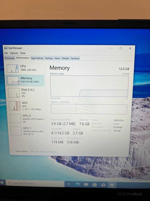 ASUS VivoBook/ i5 Gen 8 / 12GB RAM / Video Dedicat (Citiți Descrierea]