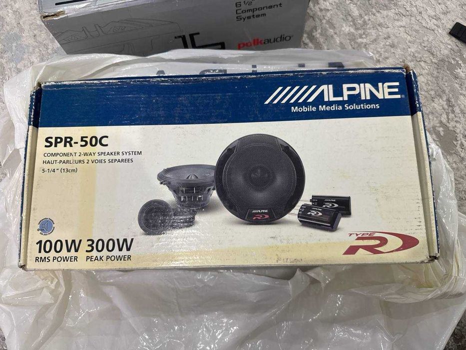 Качественная 2-компонентная акустика Alpine SPR-50C (б/у)