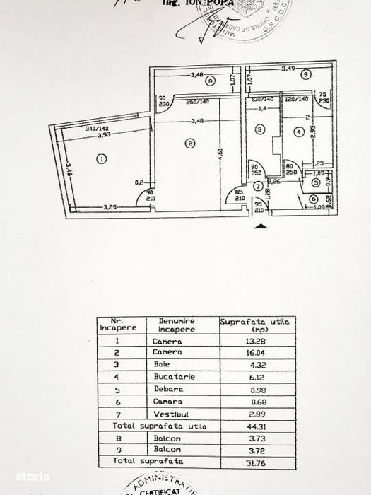 Universitate - Romana | 2 Camere | Mobilat - Utilat