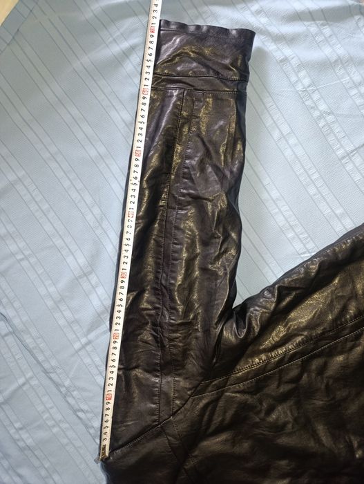 Кожаная  зимняя куртка.