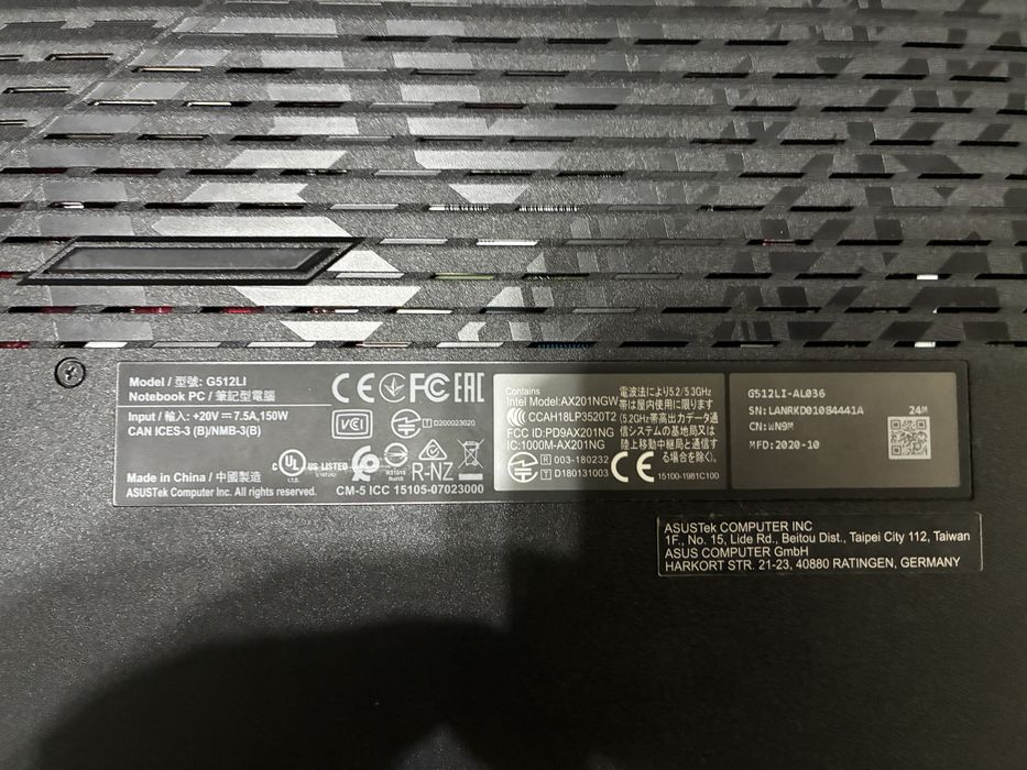 Laptop gaming nefunctional