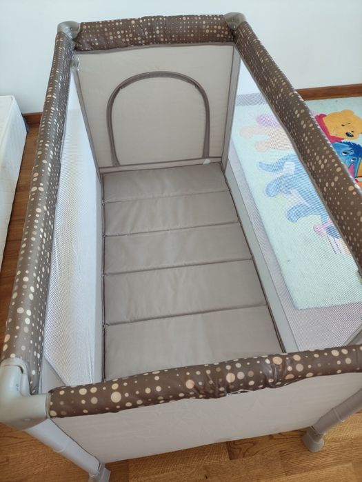 Преносимо бебешко легло 120х60 см с матрак и калъф