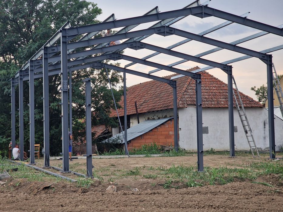 Vand hala metalică 14x20x6 pe  elemente si alte m