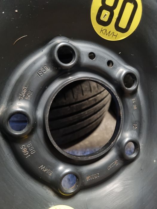 Roata rezerva Slim 5x120 R15 Bmw z3 e36 Anvelopa T125/90/R15