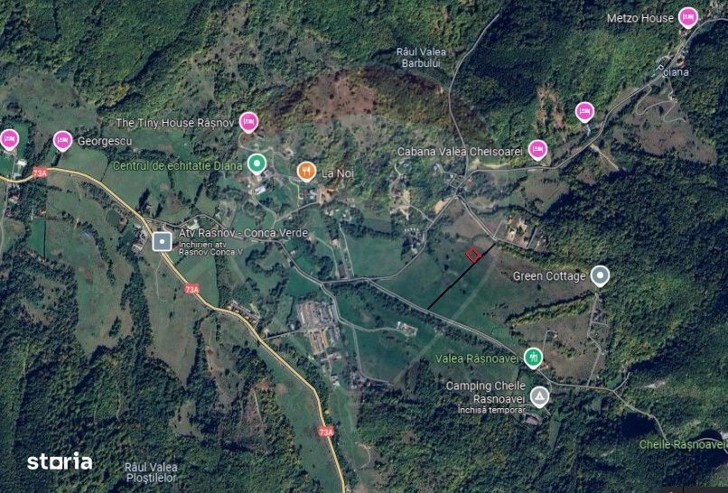 Teren Rasnov - Cheile Rasnoavei, 654mp, posibil 1329mp