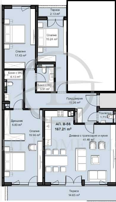 Продава се Четиристаен апартамент в Пловдив, Христо Смирненски - 207 кв.м за 855 €/кв.м - Снимка #4