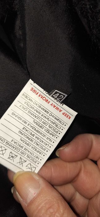 Черен елек ,естествена кожа