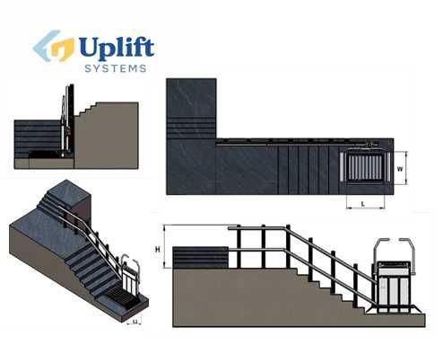 Инвалидный подъёмник (Наклонная безбарьерная подъёмная платформа)