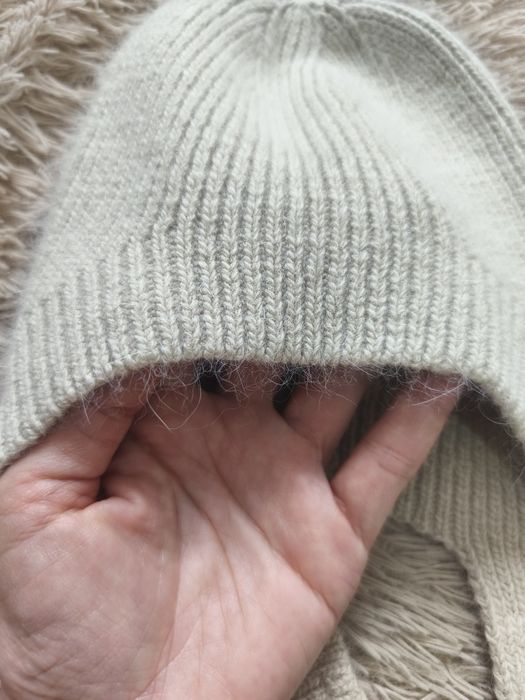 Шапка чепчик детская из ангоры