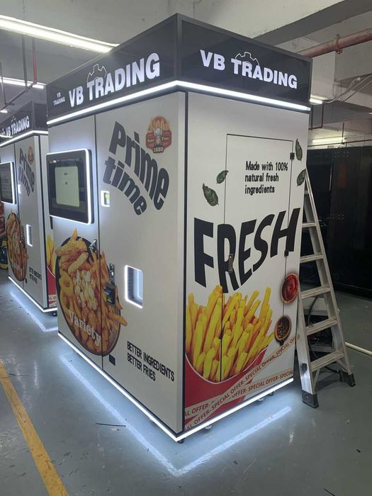 НАЛИЧНА МАШИНА! Вендинг Машина за пържени картофи и хапки