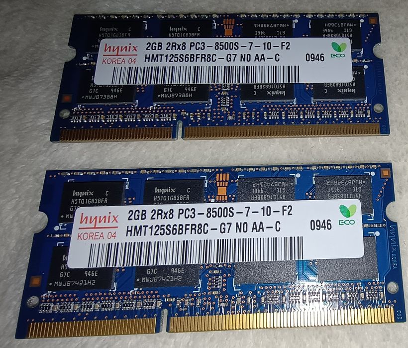 stickuri de memorie Hynix și Samsung de 8500s si 10600s, pentru laptop