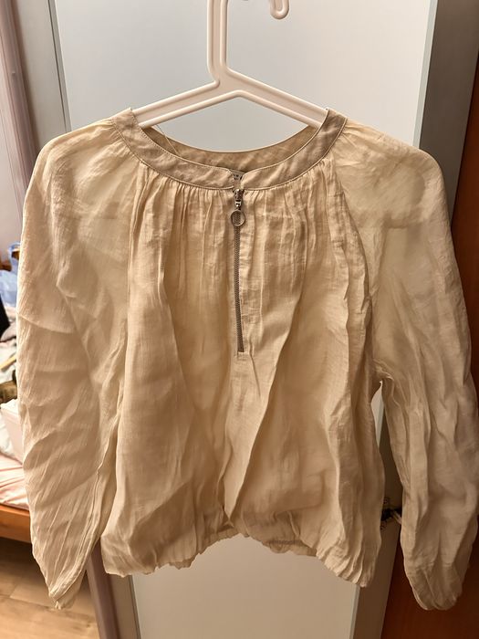 Бежевая блузка Zara