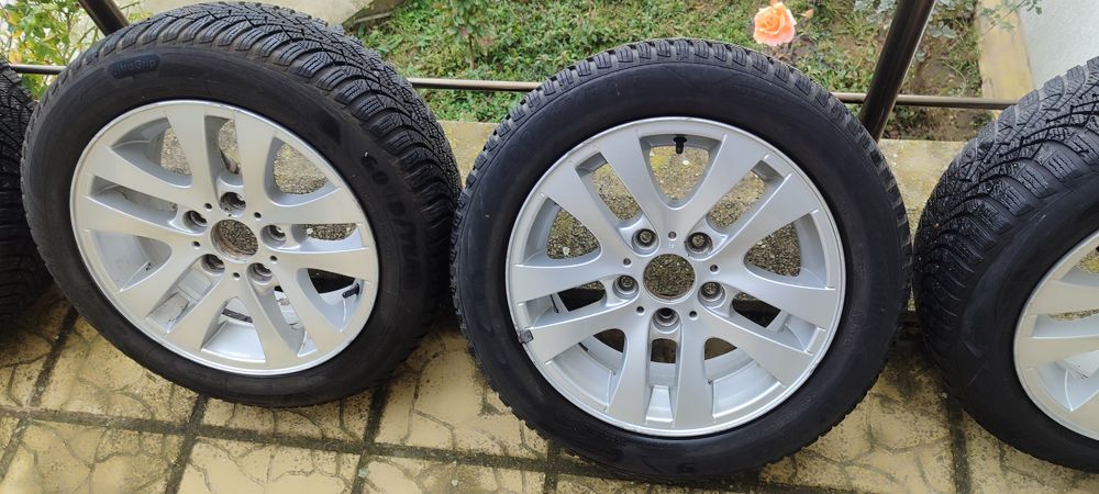 16-ки Джанти с зимни гуми 5х120 централен отвор  72.6