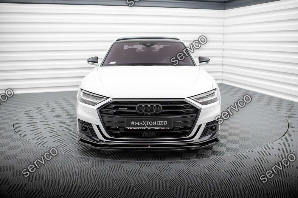 Prelungire splitter bara fata Audi A8 D5 2017-2021 v1 - Maxton Design