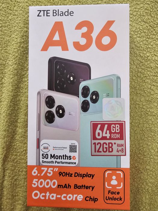 Продам новый ZTE Blade A 36