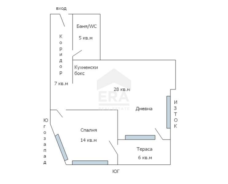 Продава се Двустаен апартамент в Варна, Виница - 78 кв.м за 2039 €/кв.м - Снимка #11