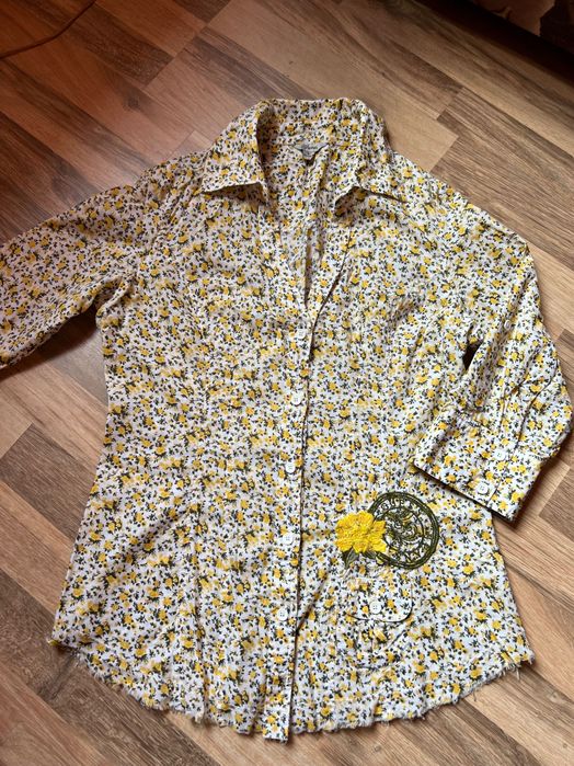 Риза на guess 100% памук-с размер,черна блуза гес -М рр