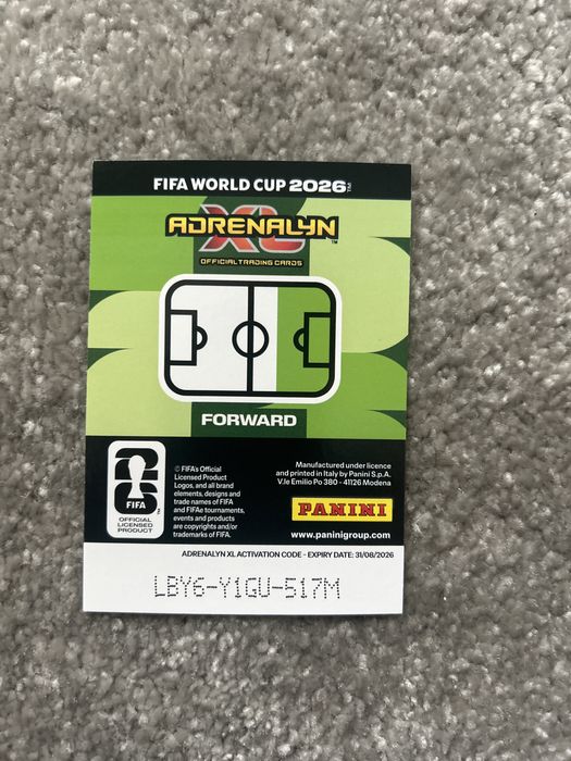 Cartonaș de colecție panini Fifa WC Adrenalyn Messi/Martinez/Alvarez