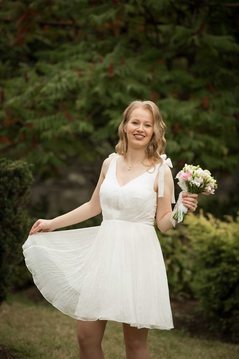 Rochie Cununie Civila de Mătase