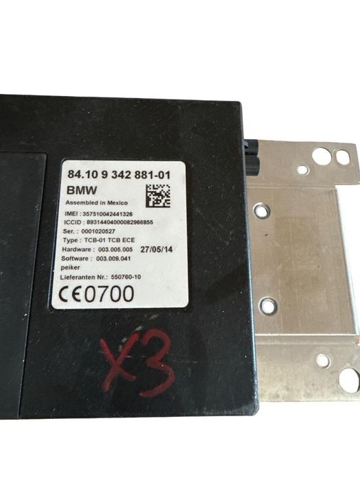 Modul/Unitate De Control Bluetooth Bmw 5 F10 2009 - 2016 9342881