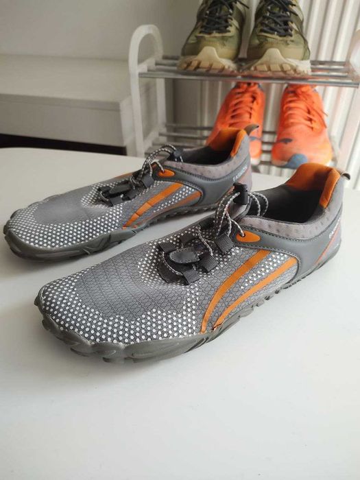 Pantofi Barefoot Sport - Gri/Portocaliu - EU 47,5 (31cm)