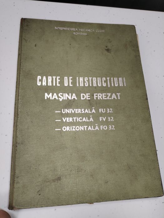 Cărți tehnice freză, mașină filetat,găurit,alezat