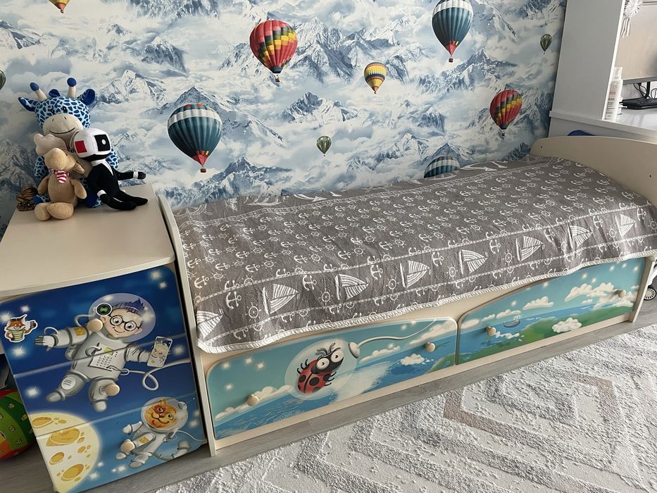 Детская кровать, трансформер до 7-лет