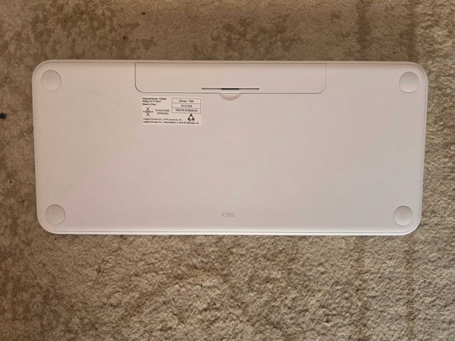 Keyboard/Tastatura wireless Logitech K380, US Layout, Bluetooth, Alb