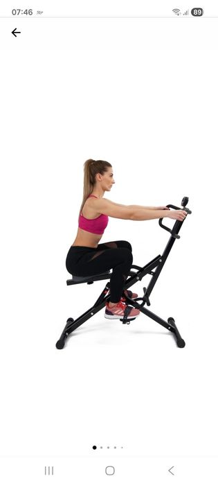 Aparat abdomene TECHFIT TOTAL AB CRUNCH, 12 nivele de rezistenta, Negru