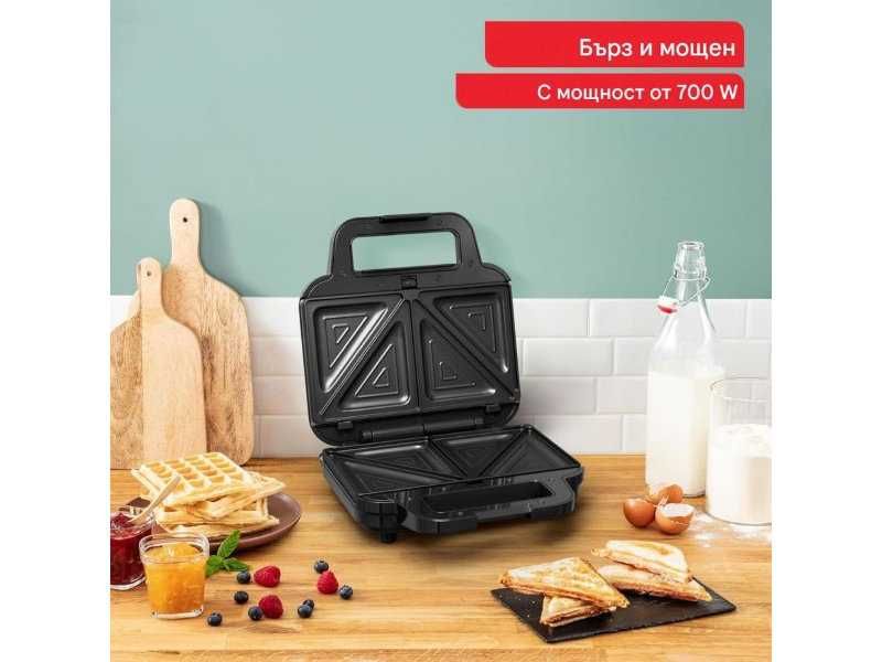 Уред 3 в 1 за Сандвичи Гофрети и Грил Tefal UltraCompact SW383D10