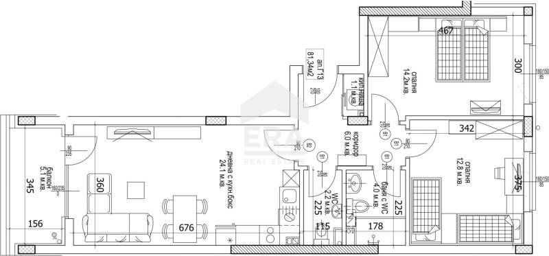 Продава се Тристаен апартамент в Варна, Кайсиева градина - 96 кв.м за 718 €/кв.м - Снимка #5