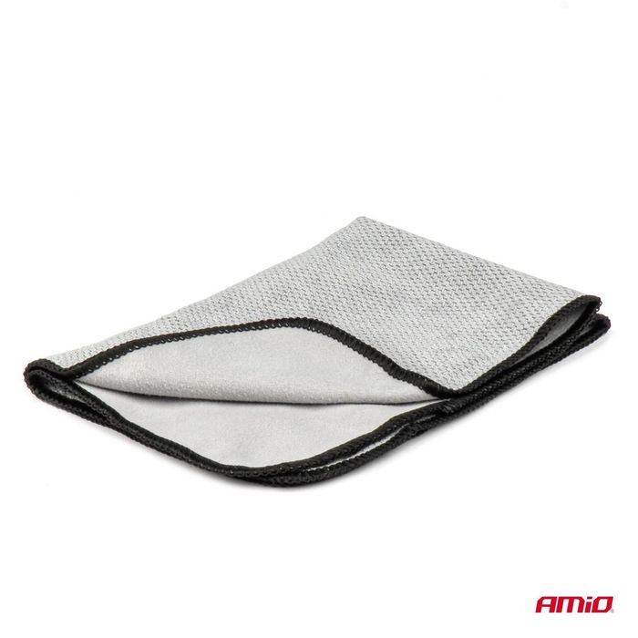 микрофибърна кърпа за полиране на кола 30x40 см 230гр amio-03975