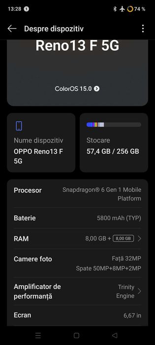 Telefon Oppo reno 13f