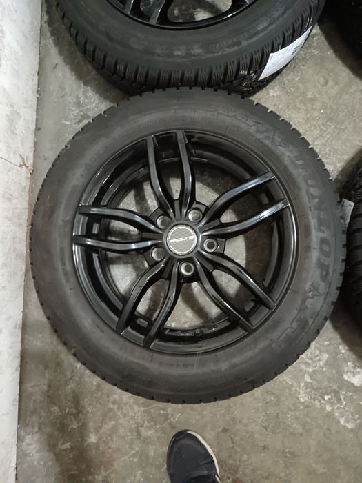 Set jante aliaj 5x114.3 et 38 cu anvelope iarna 205/60/16 kia Hyundai mazda Renault Dacia BYD Mitsubishi